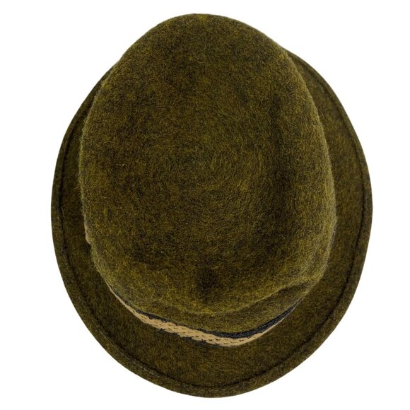 Vintage BOYVILLE Mens Greenish Wool Hat SZ 6.5 Deluxe Quality Sears Roebuck Co - Picture 5 of 11